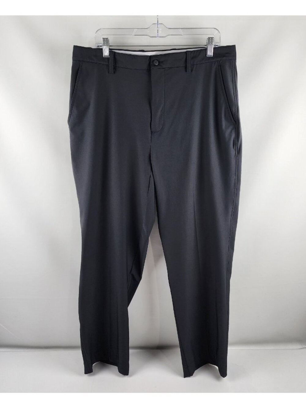 FootJoy Pants Mens 36x30 Black Golf Trousers Slash Pocket FJ Logo